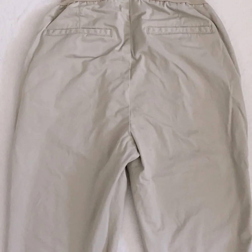 Oh Baby by Motherhood | Maternity Stretch Cotton Full Panel Capri Pants Khaki S - Picture 11 of 16